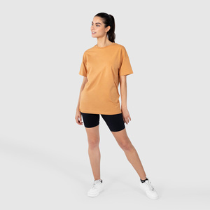 Camiseta al por mayor 100% algodón, cuello redondo, talla grande, lisa, con impresión de logotipo en serigrafía personalizada, camiseta extragrande para mujer - Product Image 6