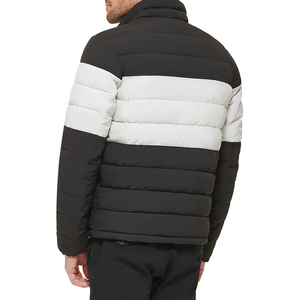 Chaqueta acolchada de hombre estilo urbano de moda con cuello alto, impermeable y ecológica, diseño de invierno, cierre de cremallera. Sin reseñas. - Product Image 6