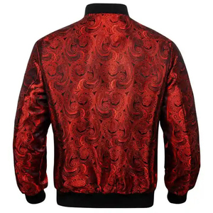 Blouson Bomber Rétro Décontracté Style Américain pour Homme 100% Coton Tissé Épais Brodé Coupe Ajustée Automne Service OEM Boutons Frontaux - Product Image 3