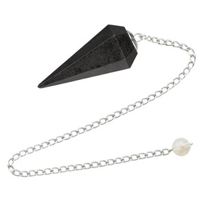<b>Top</b> Selling Premium Quality Black Tourmaline <b>Crystal</b> Pendulum Conical Shape Polished Carving Beautiful Dowsing Tool Energy - Product Image 1