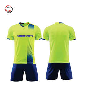 Fábrica de Camisetas de Fútbol Personalizadas, Uniforme de Fútbol para Hombre, Impresión por Transferencia de Calor, Spandex/Poliéster Transpirable, Cuello Redondo sin Mangas - Product Image 1