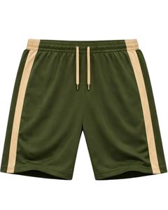 Ensemble t-shirt et short de sport vert olive pour homme, respirant, séchage rapide, vêtements de sport, tenue de course à pied, entraînement, vêtements de sport actifs - Product Image 4