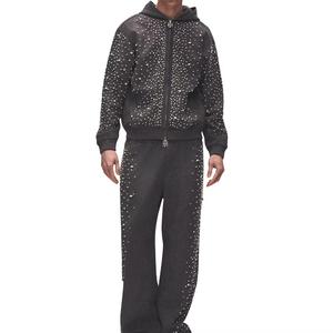 Conjunto Deportivo para Hombre, Chaqueta con Cierre Completo y Pantalones Deportivos, Transpirable, de Secado Rápido, 100% Poliéster, para Correr, Gimnasio, Entrenamiento y Deportes - Product Image 6