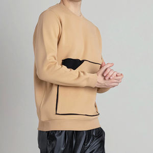 Sweat-shirt en molleton pour homme, coupe classique, col rond, doux, 100% polyester, vêtements de sport, logo personnalisé sur le devant, respirant, tissu 230g - Product Image 4