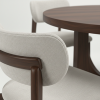 Table basse moderne avec 4 chaises, design décoratif, garantie 1 an, mobilier de salon 4 places, compact et durable