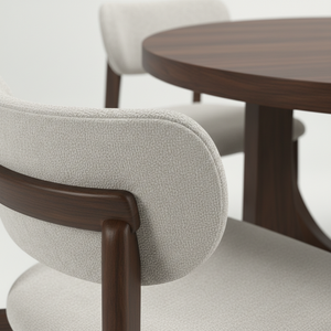 Table à manger moderne avec 4 chaises au design décoratif Garantie 1 an Ensemble de salle à manger moderne 4 places Ensemble de salle à manger compact pour 4 personnes - Product Image 3