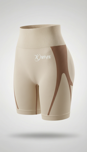 กางเกงขาสั้นออกกำลังกายเอวสูง ระบายอากาศดี สไตล์สตรีทแวร์ ยกกระชับสะโพก ไร้ตะเข็บ เหมาะสำหรับออกกำลังกายและฟิตเนสสำหรับผู้หญิง - Product Image 4