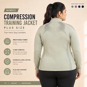 Custom OEM Yoga <b>Compression</b> Jackets Women's Plus Size Printed Zipper Jacket Spandex Polyester Quick Dry Gym Workout Jackets - Product Image 2