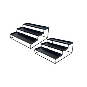 Étagère à épices en métal à 3 niveaux, organiseur de rangement pour bouteilles et bocaux, idéal pour garde-manger et armoire - Product Image 2