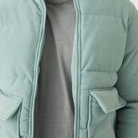 Veste matelassée haut de gamme OEM pour homme – Idéale pour l'hiver, décontractée, coupe-vent, avec fermeture éclair et poches latérales – Manteau pour homme