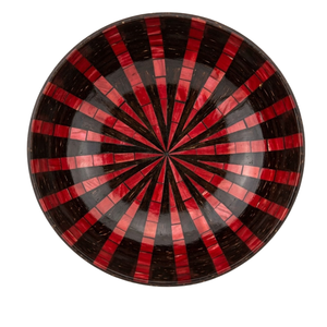 Coconut shell bowl showcasing artistic carved motifs eco conscious build polished surface for <b>kitchens</b> - Product Image 1