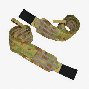 Muñequeras de camuflaje con presillas para el pulgar, correas ajustables de soporte para la muñeca, muñequera estampada para levantamiento de pesas - Product Image 3