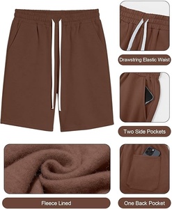 Shorts Bermuda pour Homme en Polyester 100% Vert Citron à Motif Écossais, Tissé, Décontracté, Respirant, Séchage Rapide, avec Cordon de Serrage et Poches, Taille Mi-Haute - Product Image 5