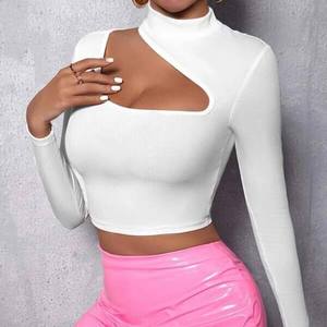 Red Elegant Summer Women's Crop Tank <b>Top</b> Breathable Halter Embroidered Button Short Sleeve Casual Eco-Friendly Spandex/Cotton - Product Image 6