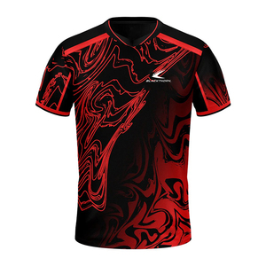 เสื้อเทนนิส/แพเดิล คอวี แขนสั้น พิมพ์ลายแบบซับลิเมชั่นเต็มตัว ทรงสปอร์ต เป็นมิตรต่อสิ่งแวดล้อม - Product Image 6