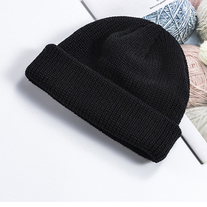 Blank Knit Beanie Hat Custom Patch <b>Winter</b> <b>Caps</b> High Elastic Soft Ribbed Cuff Beanie Warm Unisex Outdoor Sports Thermal <b>Cap</b> - Product Image 2