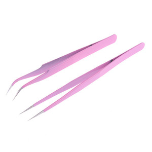 Pince à épiler en acier inoxydable, pointe inclinée de précision, outil professionnel pour l'épilation et le soin des sourcils - Product Image 6