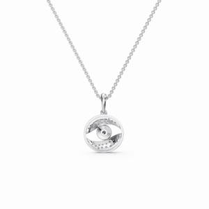 Collier Pendentif Minimaliste Tendance en Moissanite, Argent Sterling 925 Plaqué Rhodium, Design Géométrique, Taille Radiant, Sertissage Griffe, Cadeau - Product Image 3
