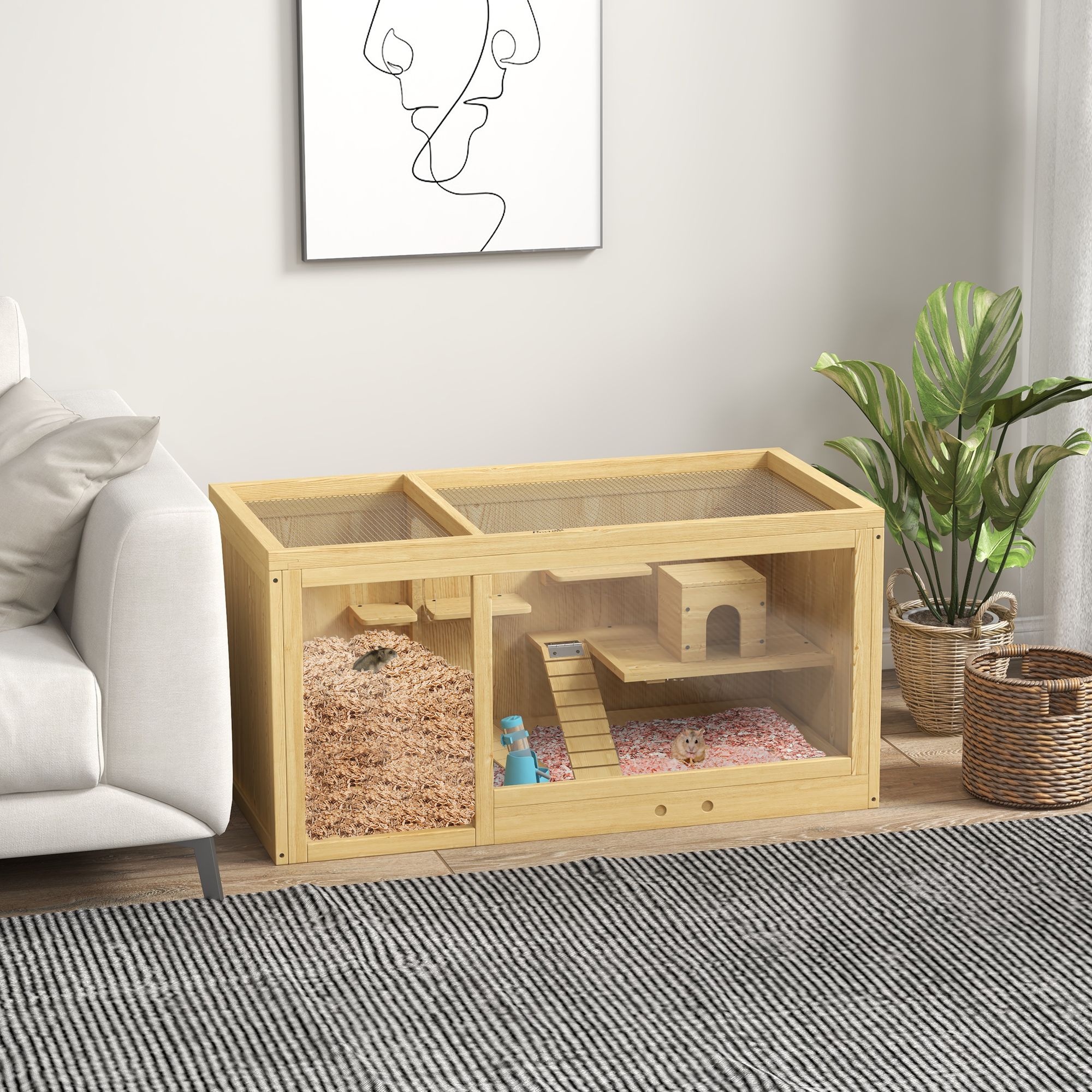 Natural wood finish Color
