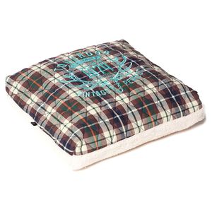 Exquisite Wuff Posh Rectangular Dog <b>Bed</b> Diamond Stitched Fleece Plaid for <b>Comfortable</b> Pet Sleeping - Product Image 2