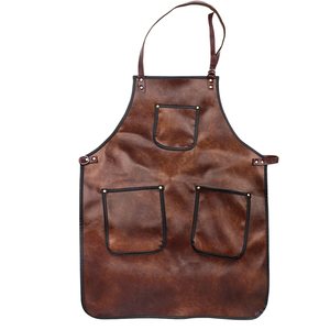 AQDAS INDUSTRIES AI-R-188 Delantal de Cuero Profesional de Alta Calidad sin Mangas con 1-4 Bolsillos, Reutilizable, Personalizable, Estilo Clásico - Product Image 1