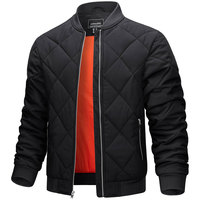 Blouson Bomber Homme Eshel Intl en Cuir PU Enduit Style Pilote Col Montant Moto Imperméable Réversible Personnalisable avec Nom de Marque