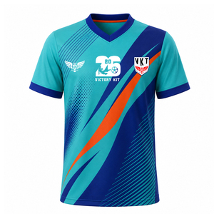เสื้อฟุตบอลแฟนคลับระบายอากาศได้ดี ปี 2026 แบบซับลิเมชั่น เสื้อเชียร์ทีมฟุตบอล เสื้อยืดฝึกซ้อมทีมแบบสั่งทำ - Product Image 5