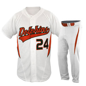 Maillot de baseball de New York gris et noir, pantalon pour homme adulte, uniforme respirant en polyester, vêtements de sport - Product Image 5