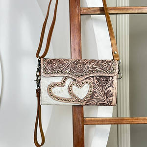 กระเป๋าถือสะพายไหล่แฟชั่นดีไซน์ใหม่ปี 2026 กระเป๋าถือขนาดเล็กสำหรับผู้หญิง ทำจากหนังวัวแท้ พร้อมกระเป๋าใส่เงิน - Product Image 4