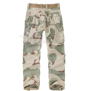 Pantalon cargo de chasse décontracté pour homme, en coton foncé, respirant, multi-poches, léger, pour activités sur le terrain - Product Image 2