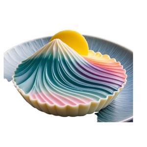 Moule en silicone pour la personnalisation de desserts : Gâteaux de riz glutineux au coucher de soleil côtier, Gâteaux de lune faits maison, Gâteaux aux haricots verts - Product Image 5