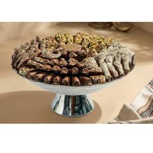 Elegantes Bandejas para Exhibición de Chocolate, Artículos para Fiestas, Servidor de Postres y Otros Dulces, Estilo Moderno, Bandeja para Servir Chocolate en Acero Niquelado - Product Image 1