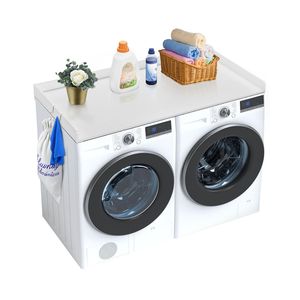 Copertura Antiscivolo per Lavatrice e Asciugatrice in Legno Resistente all'Acqua 137 x 69 cm - Product Image 1