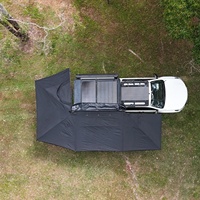 Auvent de véhicule à 270 degrés, grande auvent latérale imperméable pour pick-up et SUV, abri de camping tout-terrain pour l'aventure en plein air