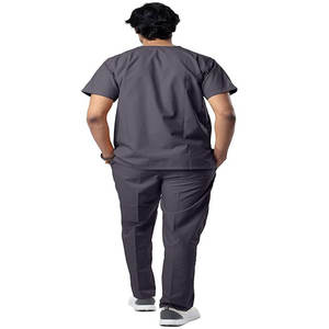 Ropa médica unisex uniformes médicos de hospital OEM conjunto de ropa con top y pantalones para médicos y enfermeras - Product Image 3