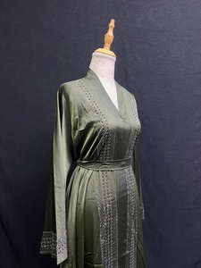 Nueva abaya estilo Dubái, tradicional islámica para mujer, abaya saudí de primavera, poliéster transpirable, largo hasta el tobillo, musulmana - Product Image 6