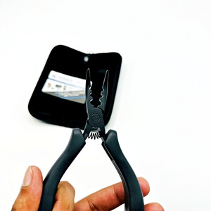 Professional Beads Applicator Plier <b>Micro</b> <b>Ring</b> Beading Plier for 5mm,4mm,3mm Size Beads Soft and Light Weight Black <b>Hair</b> Plier - Product Image 4