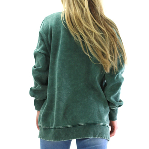 Sudadera de moda de algodón 100% de cuello redondo, teñida lisa, ligera, casual, ecológica, de secado rápido, para invierno, con MOQ bajo. - Product Image 5
