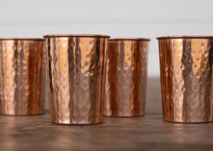 Custom Logo Pure <b>Copper</b> Glass <b>Copper</b> Water <b>Cup</b> Handmade <b>Copper</b> Tumbler Wholesale Hammered <b>Copper</b> Water Glass with Lid Pure - Product Image 2