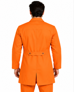 Blouse de laboratoire blanche pour homme, col à revers, manches longues, respirante, en polycoton, uniforme médical, vêtements de travail pour laboratoire de chimie - Product Image 3