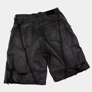 Shorts en jean taille mi-haute grande taille pour femme, respirants, séchage rapide, 100 % coton, coupe droite, streetwear décontracté d'été, avec ceinture, B2B - Product Image 5