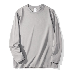 T-shirts unis formels à manches longues, séchage rapide, pour la gym, l'entraînement sportif, le fitness et la course à pied pour hommes - Product Image 3