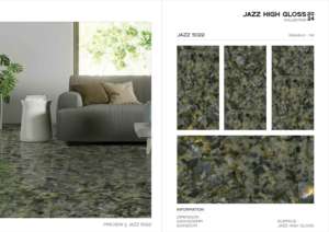 Carreaux de porcelaine les plus vendus, finition jazz haute brillance, dimensions 60x120cm, 600x1200mm, 24x48, pour murs intérieurs modernes - Product Image 4