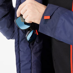 Veste coupe-vent imperméable personnalisée pour homme, col montant, fermeture éclair sur le devant, style streetwear, respirante, design à capuche pour l'hiver - Product Image 2