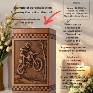 Custom Engraved Wooden Resin Urn <b>Box</b>: <b>Pet</b>/Human <b>Memorial</b> Keepsake urn <b>Memorial</b> Keepsake by AYAANS - Product Image 4