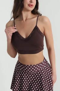 Nuevo Sujetador Deportivo para Mujer, Personalizado con Logotipo, Transpirable, Resistente al Viento, Anti-UV, Ajustable por Delante, Talla Grande, Soporte Medio, Cuello en U - Product Image 4