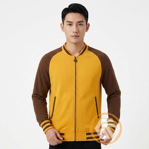 Chaqueta Varsity de Invierno para Hombre GREEK TREASURES, Personalizada, con Cuello Alto, Exterior de Algodón, Forro Polar, Tejido Transpirable, Bordado - Product Image 3