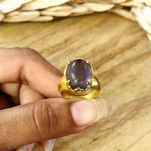 Nouveauté 2026 : Bagues en laiton pour femme, plaqué or 18 carats, avec pierre de lune grise solitaire, style gothique et couronne vintage, design unique. Vente en gros/OEM/ODM - Product Image 5