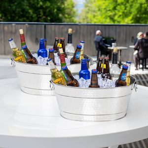 ถังน้ำแข็งสแตนเลสแบบหนาสำหรับงานปาร์ตี้และงานอีเว้นท์ ขายส่ง ป้องกันการรั่วซึม ขนาดใหญ่ สำหรับแช่เบียร์ ไวน์ และโซดา - Product Image 6