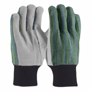 Customizable Heavy Duty Cowhide Split Back Leather <b>Gloves</b> Durable Cotton Fabric Soft Comfortable Reflective Hand Arm Protection - Product Image 2